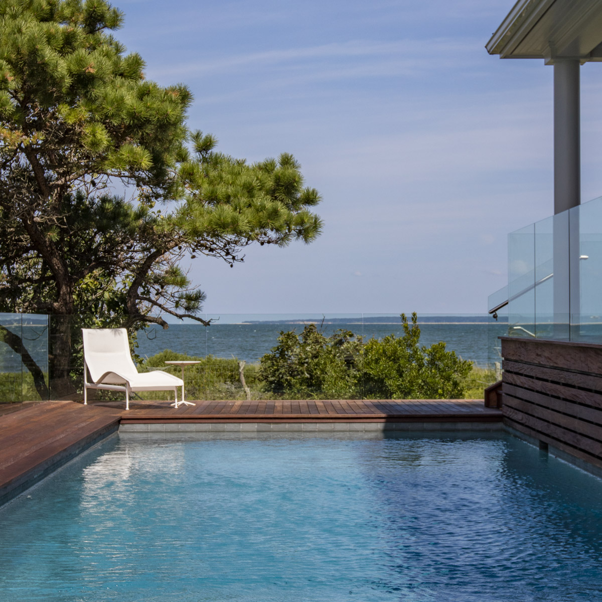 Photo of construction by Ronald Webb Builder.